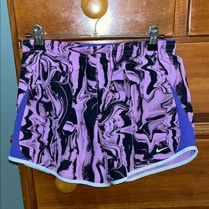 Nike Purple Black Athletic Shorts